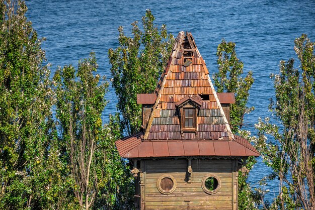 Altes historisches Haus in Odessa Seehafen, Ukraine