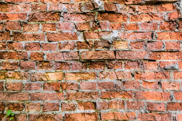 Altes Licht gebrochene Ziegel Wandmuster Dekoration Textur Loft innen oder außen