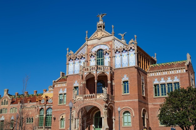 Altes modernistisches Krankenhaus in der Stadt Barcelona