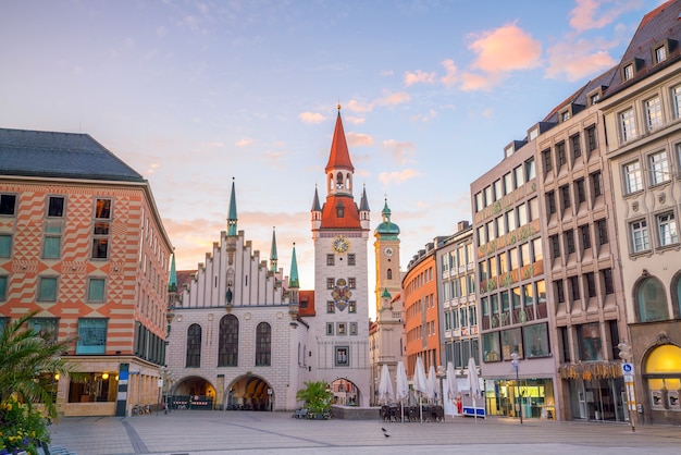 Altes Rathaus am Marienplatz in München, Deutschland