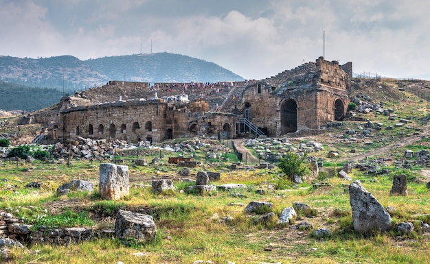 Altes Theater Hierapolis in Pamukkale, Türkei