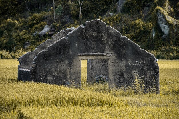 Foto altes verlassenes bauernhaus