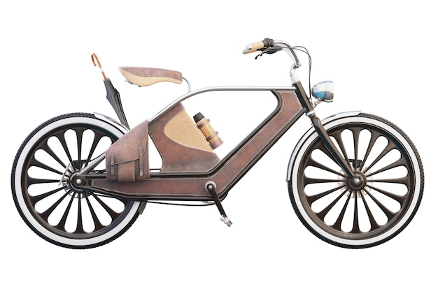 Altes Vintage-Fahrrad. Steampunk-Stil