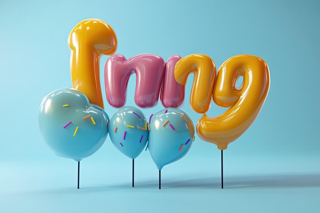 Alto detalle visual de dulces Efecto de texto dibujos animados Estilo de texto editable Alto detalle 8K