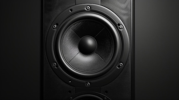 Foto alto-falante de áudio de alta frequência preto e branco