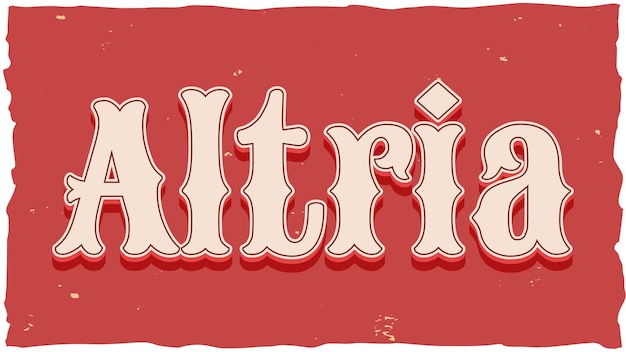 Foto altria-vintage-text