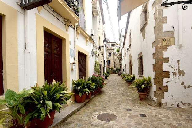 Foto altstadt von tossa de mar girona provinz katalonien spanien