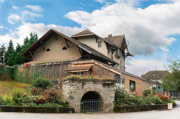 Altstadt Yvoire am Genfer See Frankreich