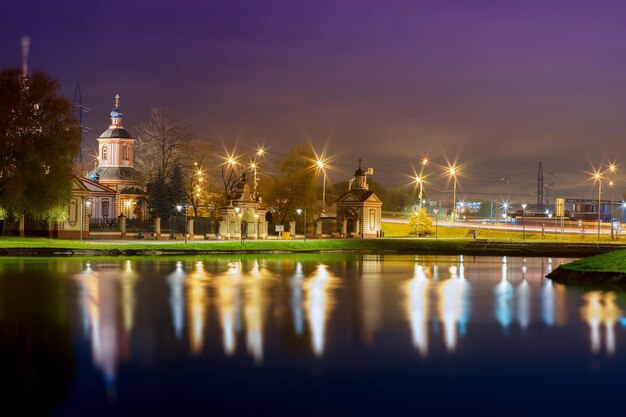 Altufievo Kirche Moskauer Bezirk bokeh Hintergrund hd