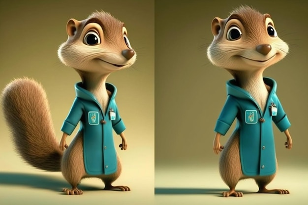 Um personagem de desenho animado do filme alvin e os esquilos