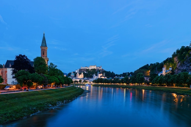 Am späten Abend in Salzburg