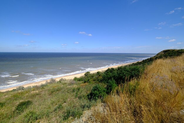 Foto am ufer der temrjuk-bucht