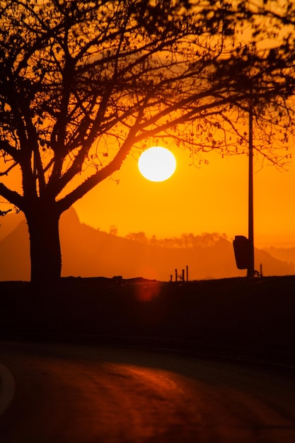 Amanecer en el Aterro do Flamengo en Río de Janeiro, Brasil