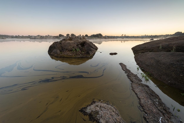 Amanecer en Los Barruecos Extremadura España