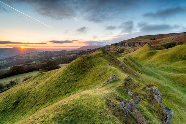 Amanecer en los faros de Brecon