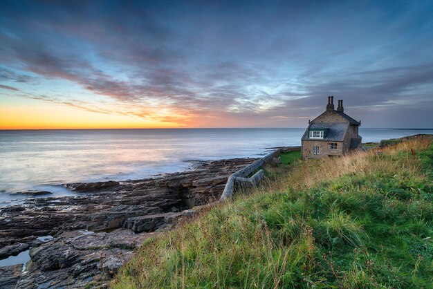 Amanecer en Howick en Northumberland