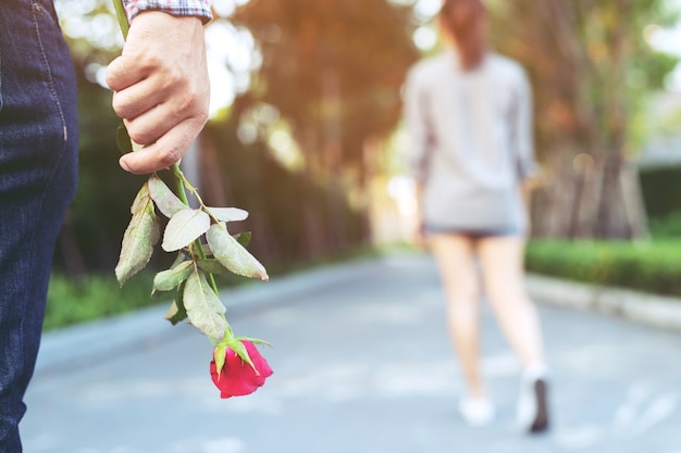 Foto los amantes se separan el día de san valentín