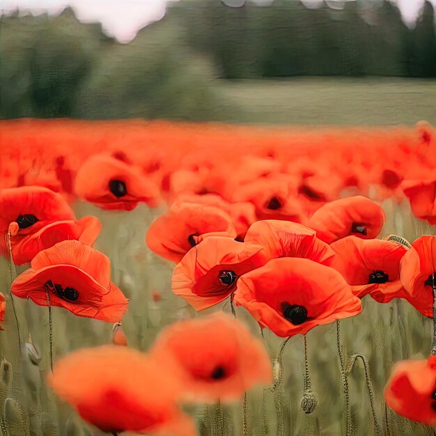 Amapolas en el campo