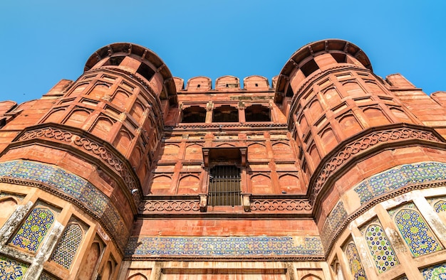 Amar Singh Tor von Agra Fort. UNESCO-Weltkulturerbe in Uttar Pradesh, Indien