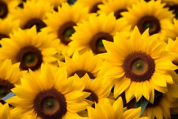 Amarelo sem fim Um mar de girassóis