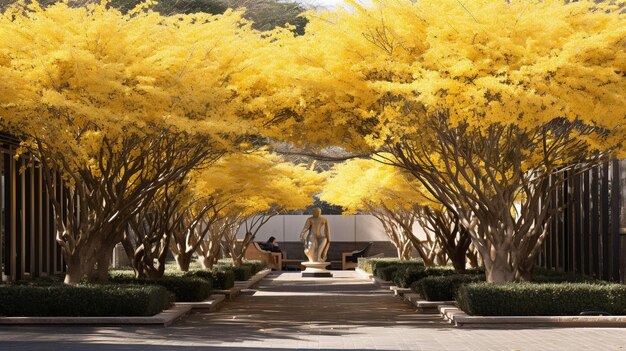 amarillo otoño imagen fotográfica creativa de alta definición