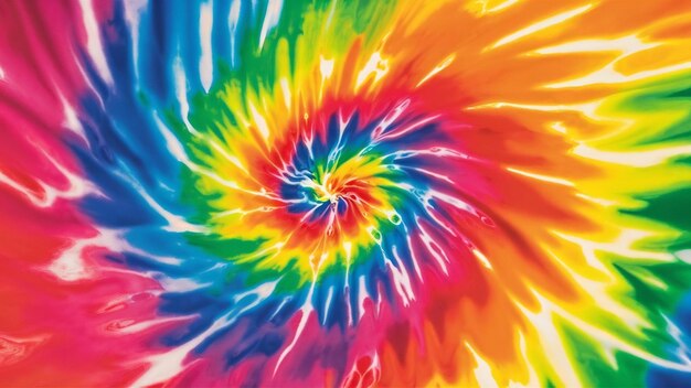Foto amarrar cor-de-arco-íris colorida em espiral