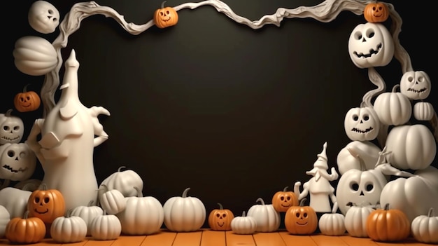 un ambiente de halloween