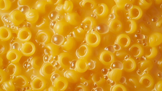 American Cuisine Macaroni und Käse extreme Nahaufnahme von oben