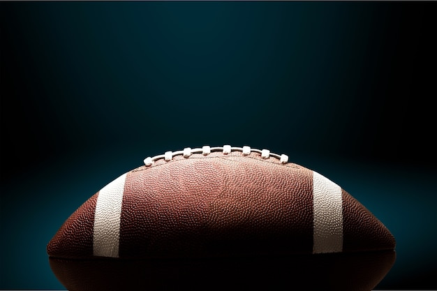 American-Football-Ball im Hintergrund