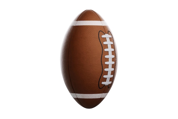 American Football Ball isolieren auf einem weißen Hintergrund Playoff Spiele professionell