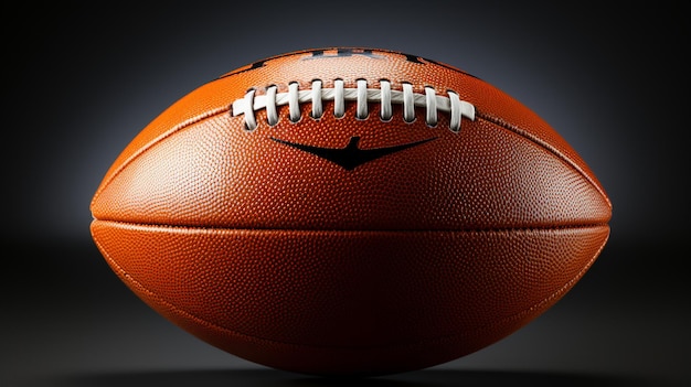 American-Football-Ball mit weißem Hintergrund