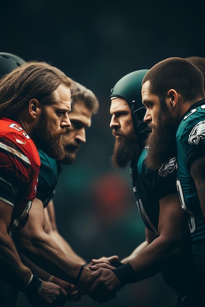 American-Football-Poster HD 8K-Hintergrundbild