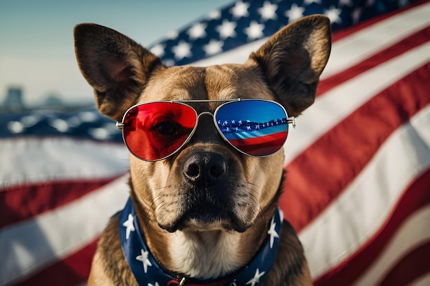 amerikanische flagge 4. juli amerikanischer mut demokratie hund freiheit pelziger held militär nati