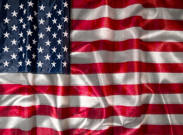 Amerikanische Flagge der USA. Unabhängigkeitstag am 4. Juli, Memorial Day, Veterans Day, Labor Day. verwischen