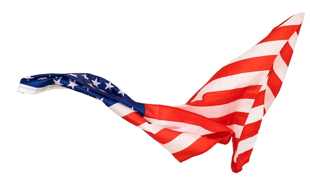 Amerikanische Flagge weht im Wind.