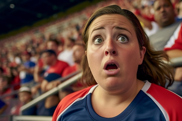 Amerikanische Fußballfans in einem WM-Stadion unterstützen die Nationalmannschaft