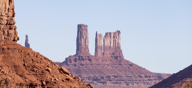 Amerikanische Landschaft des felsigen Berges der Wüste