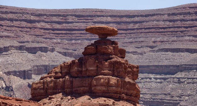 Amerikanische Landschaft in der Wüste mit roten Felsgebirgsformationen