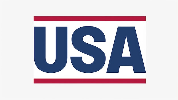 amerikanische Nationalflagge Logo Banner der USA Patriotismus Sterne und Streifen mit Text USA Demokratie und Freiheit