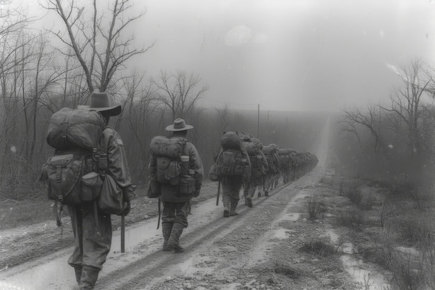 Foto amerikanischer bürgerkrieg proteste gegen die einwanderungspolitik emigranten schützen die grenze zu texas.