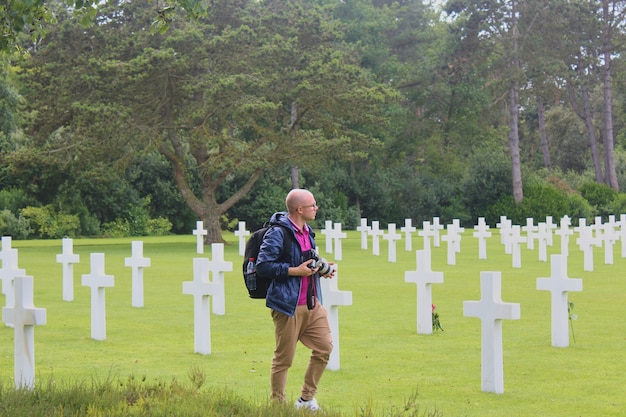 Amerikanischer militärfriedhof in colleville