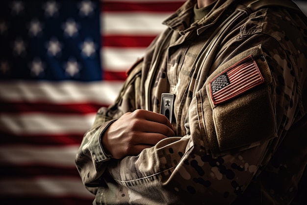 Foto amerikanischer soldat