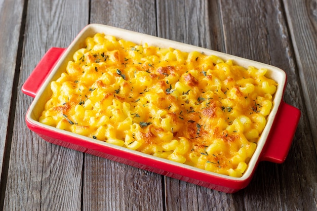 Amerikanisches Gericht Mac und Käse Nationale Küche Vegetarisches Essen