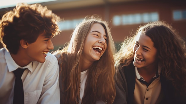 Amigos de escola.