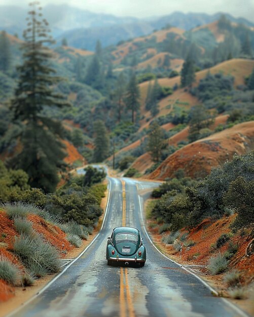 Foto amigos embarcando em uma viagem de estrada cantando fundo