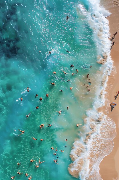 Foto amigos jugando un juego de fútbol americano en una playa de arena en v vecinos actividades de vacaciones de fondo