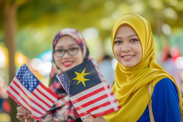 Amigos de Malasia celebrando