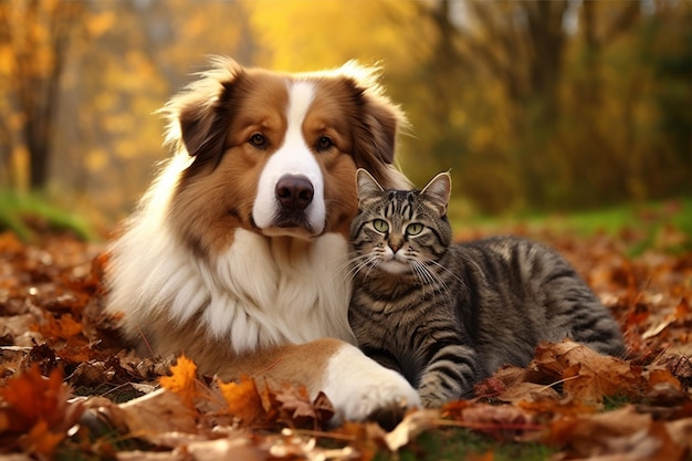 Amistad Gato y Perro