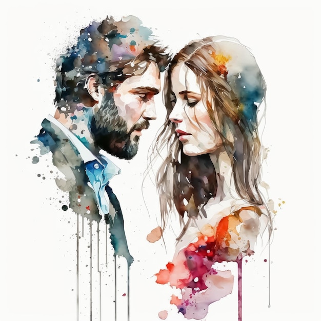 amor em aquarela