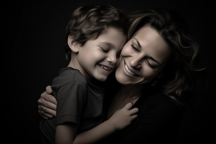 Foto amor em cada quadro foto de mãe e filho